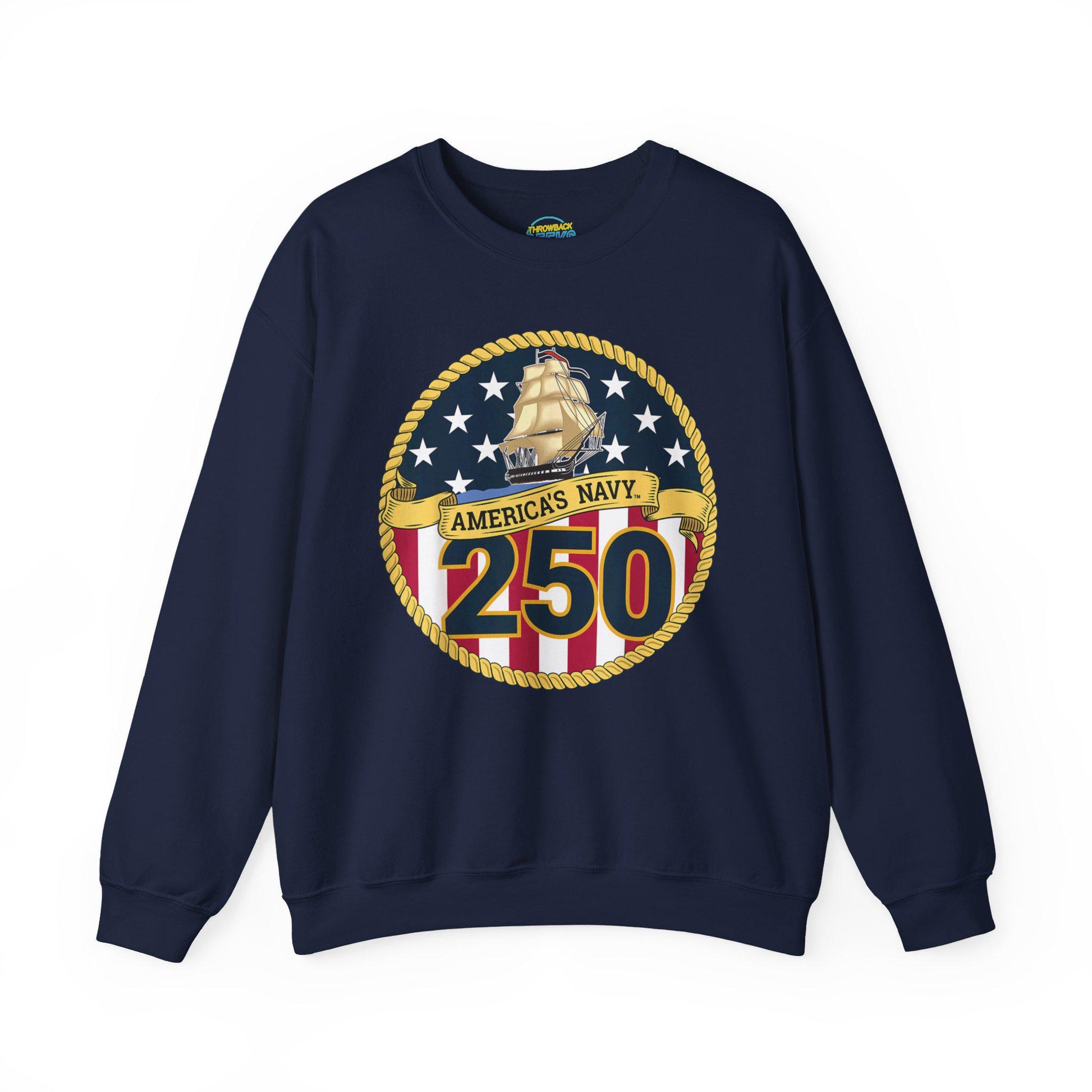 Americas Navy 250 Sweatshirt | Patriotic Crewneck | Navy Anniversary Pullover | Military Pride Gift