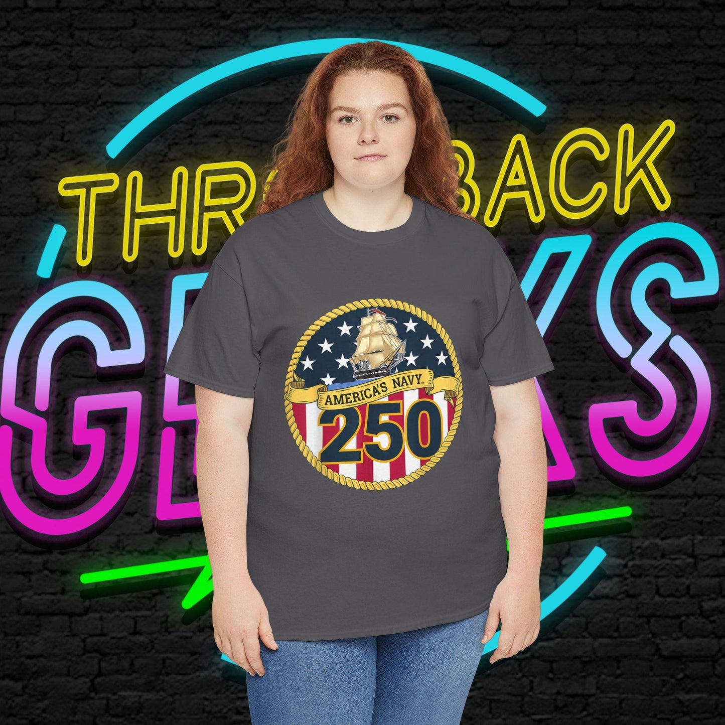 Americas Navy 250 Shirt | Patriotic Navy Anniversary Tee | Vintage Flag Badge | Military Pride Gift