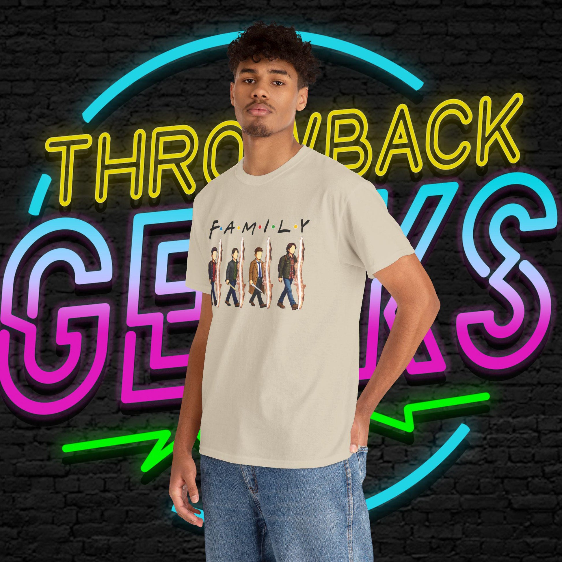 SPN Family Rift Travelers Shirt | Found Family Hunter Lineup Tee | Fan-Inspired TV Roadtrip Graphic | Gildan 5000 Unisex (Light Colors)