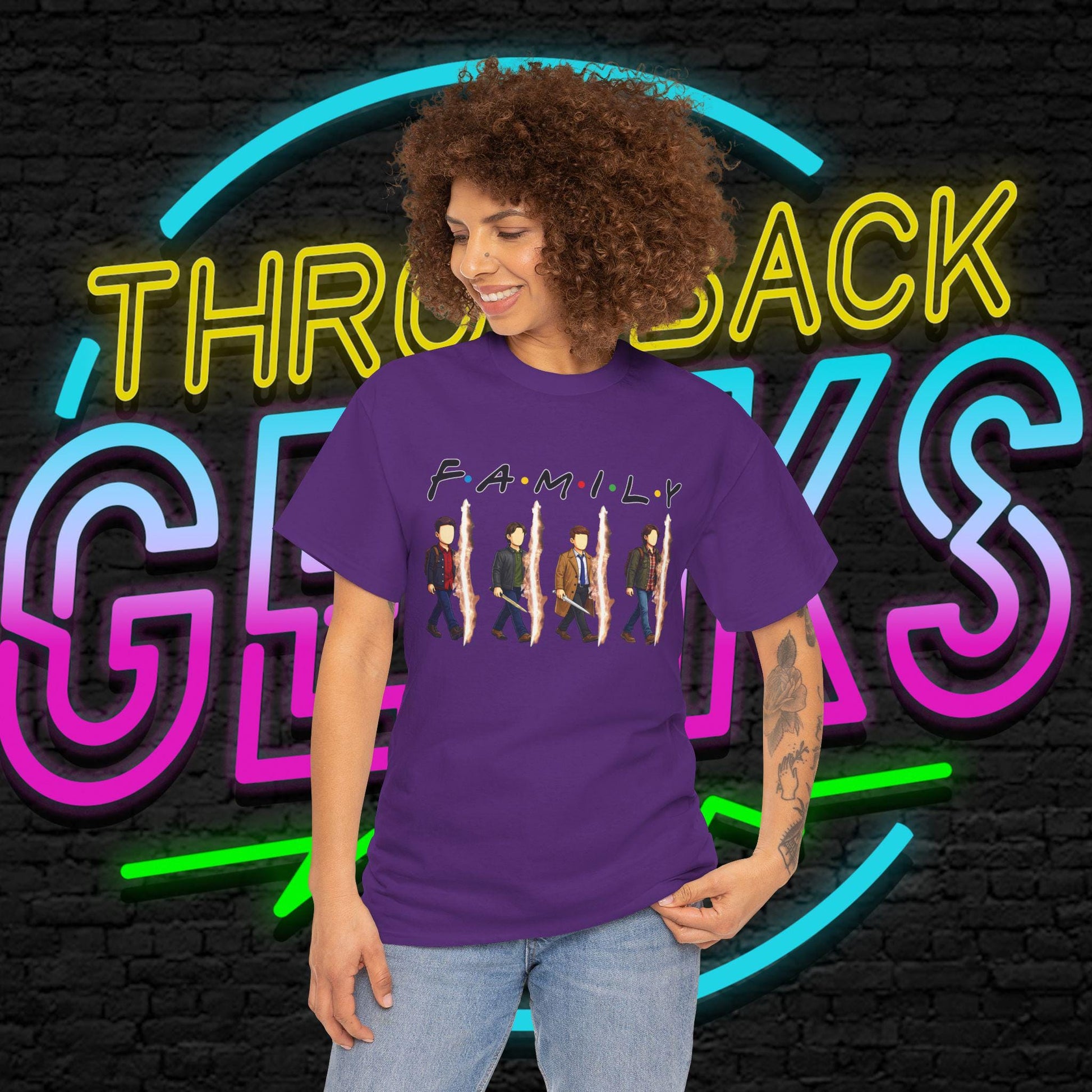 SPN Family Rift Travelers Shirt | Found Family Hunter Lineup Tee | Fan-Inspired Roadtrip Graphic | Gildan 5000 Unisex (Dark Colors)