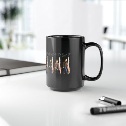 SPN Family Rift Travelers Mug | Found Family Coffee Mug | Fan-Inspired TV Tribute | Black Ceramic Mug (11oz / 15oz)