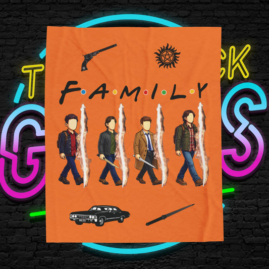 SPN Family Rift Travelers Blanket | Found Family Throw Blanket | Fan-Inspired TV Tribute | Crusta Blanket (30x40, 50x60, 60x80)