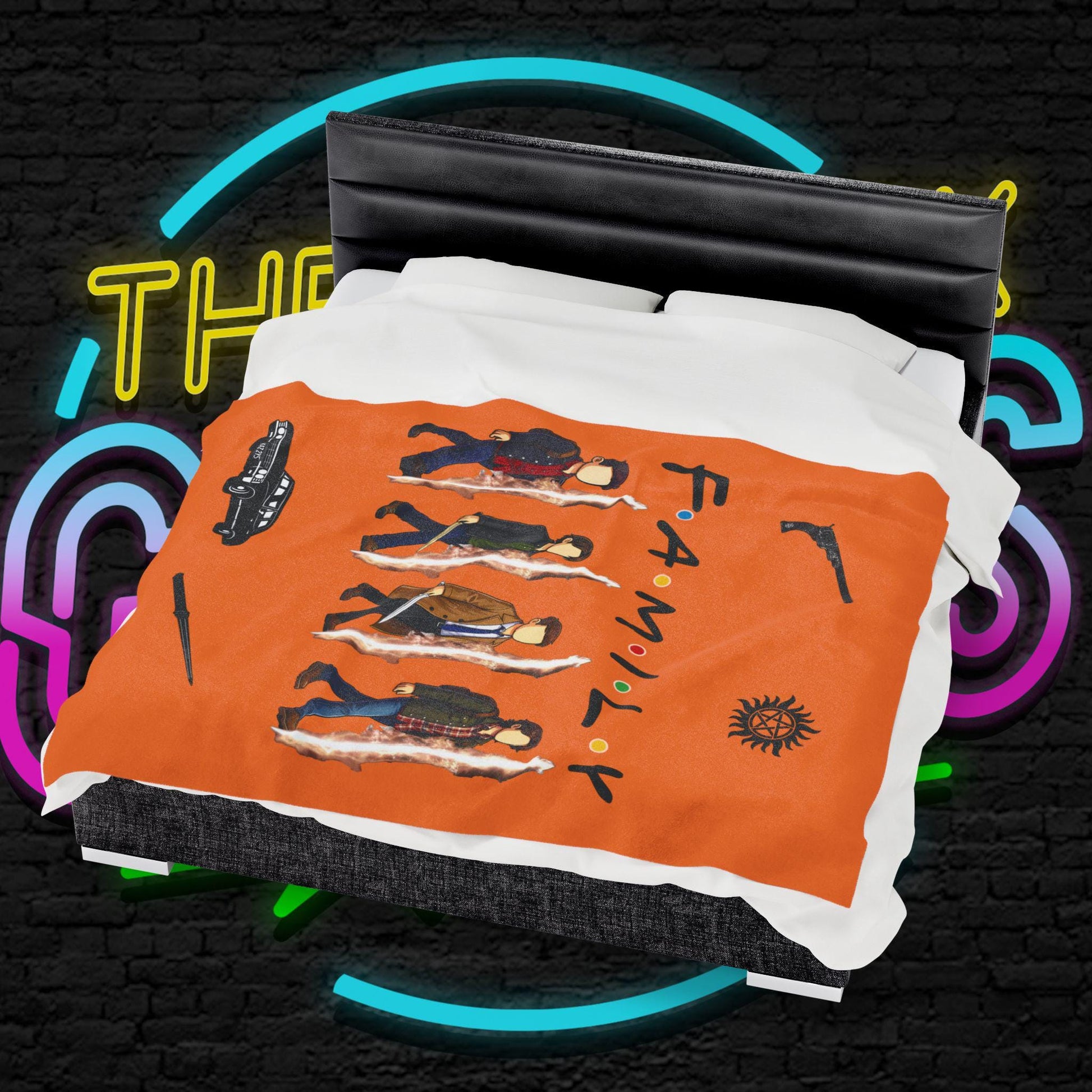 SPN Family Rift Travelers Blanket | Found Family Throw Blanket | Fan-Inspired TV Tribute | Crusta Blanket (30x40, 50x60, 60x80)