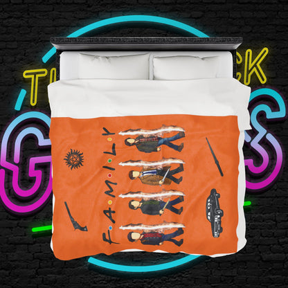 SPN Family Rift Travelers Blanket | Found Family Throw Blanket | Fan-Inspired TV Tribute | Crusta Blanket (30x40, 50x60, 60x80)