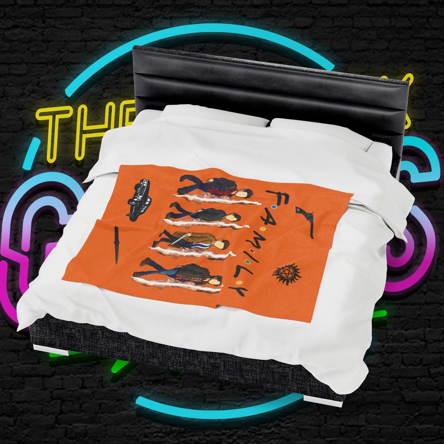 SPN Family Rift Travelers Blanket | Found Family Throw Blanket | Fan-Inspired TV Tribute | Crusta Blanket (30x40, 50x60, 60x80)