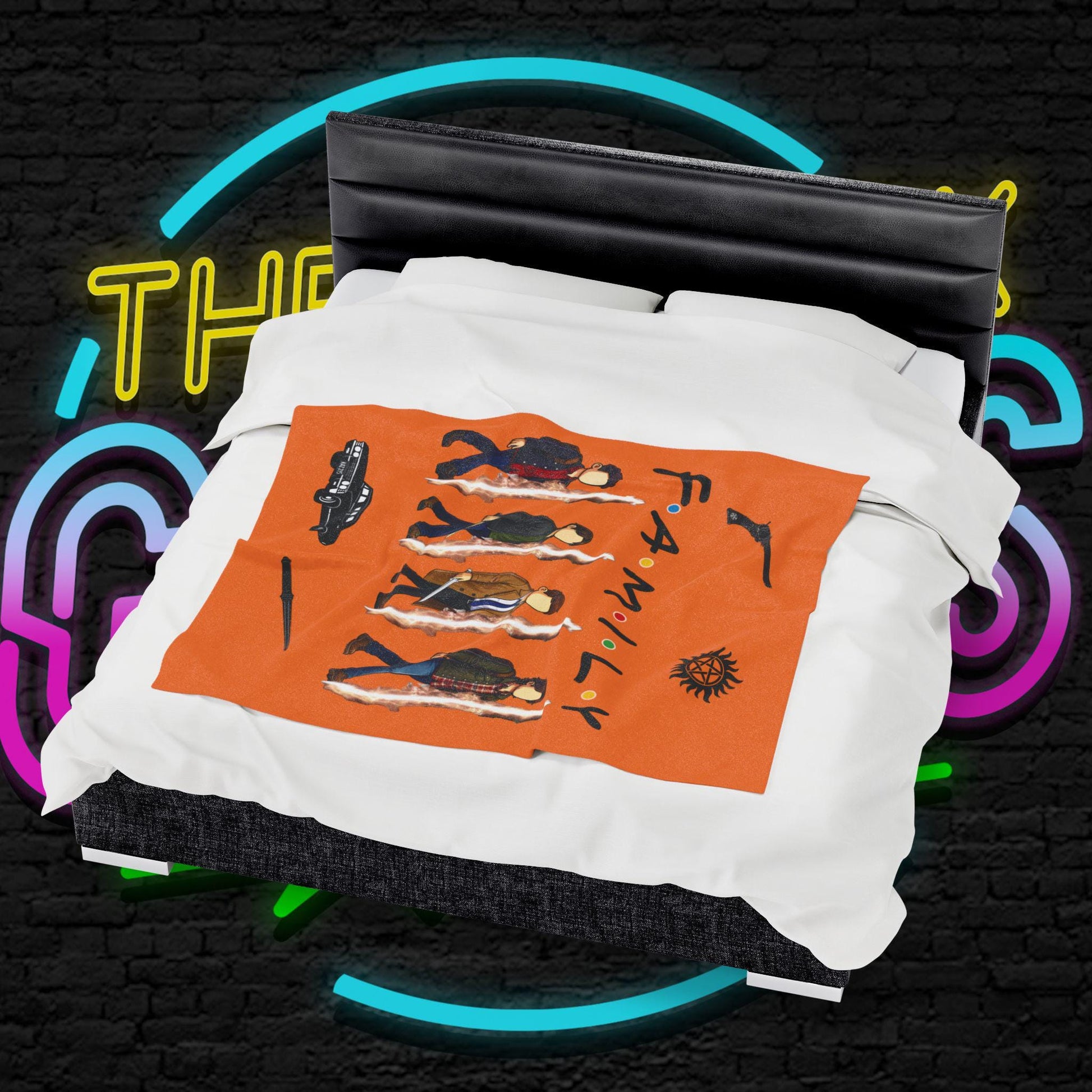 SPN Family Rift Travelers Blanket | Found Family Throw Blanket | Fan-Inspired TV Tribute | Crusta Blanket (30x40, 50x60, 60x80)