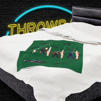 SPN Family Rift Travelers Blanket | Found Family Throw Blanket | Fan-Inspired TV Tribute | Dark Green Blanket (30x40, 50x60, 60x80)