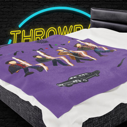 SPN Family Rift Travelers Blanket | Found Family Throw Blanket | Fan-Inspired TV Tribute | Light Purple Blanket (30x40, 50x60, 60x80)